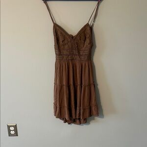 Streetwear Society Brown Mini Dress